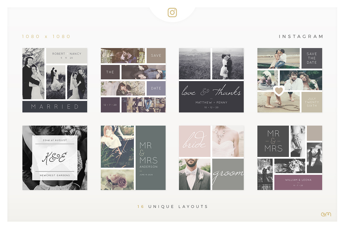 Storyboards / Wedding, a Social Media Template by AM Studio (Photo 4 of 6)