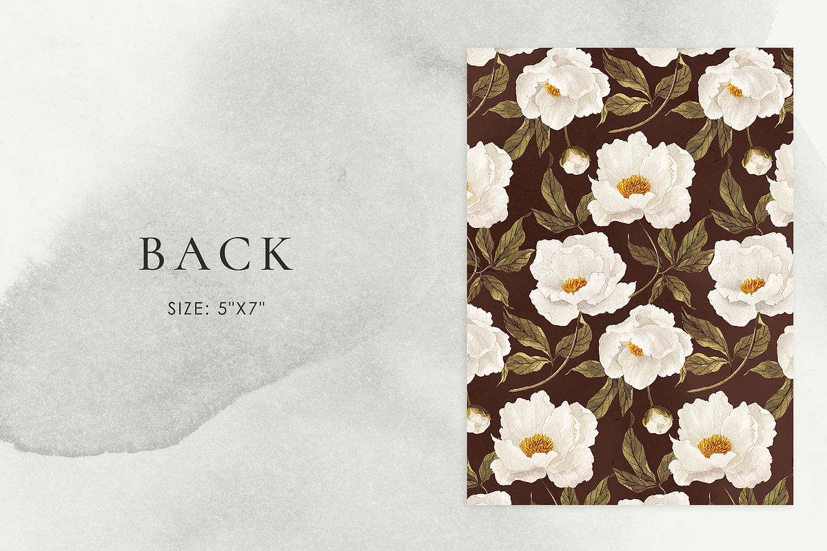 Noble white peonies, an Invitation Template by Helen Halik art (Photo 8 of 9)