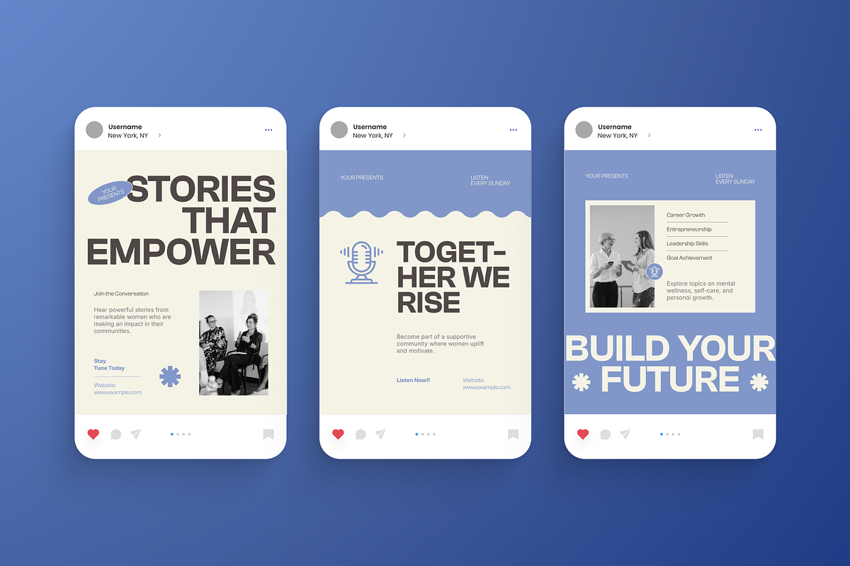 Empowering Woman Podcast IG Post, a Social Media Template by Annora Studio (Photo 4 of 6)