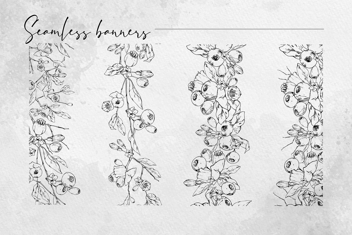 Inky huckleberry flowers, a Food Illustration by MsFlaffy (Photo 10 of 11)