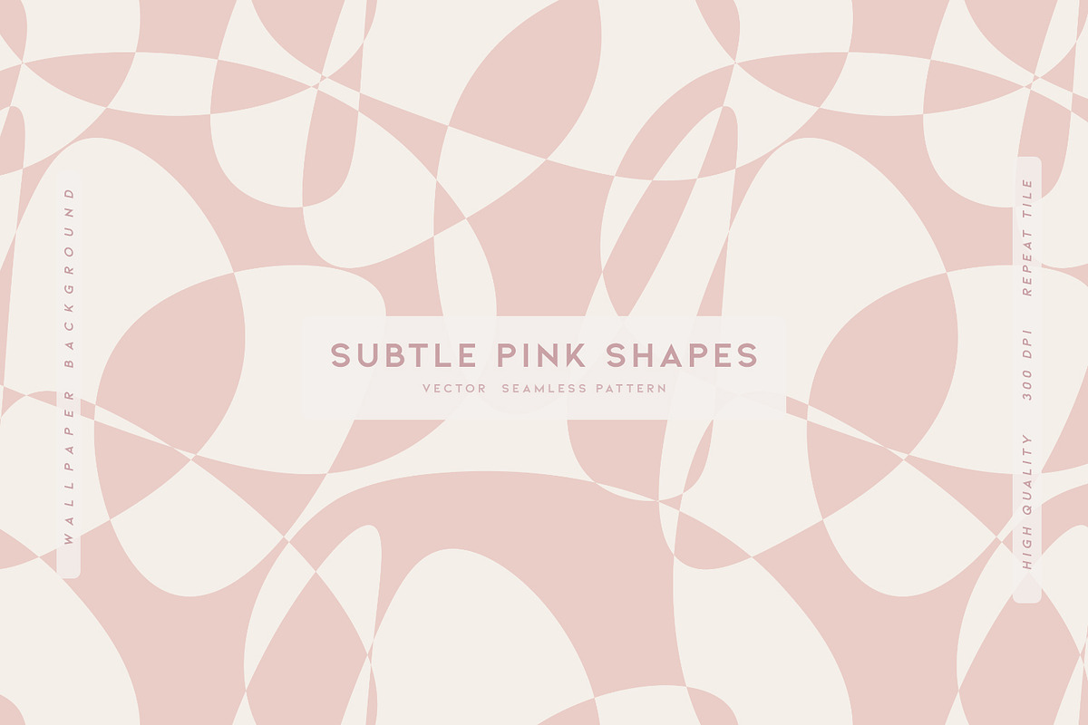 Subtle Pink Shapes, a Texture Graphic by MalyskaStudio