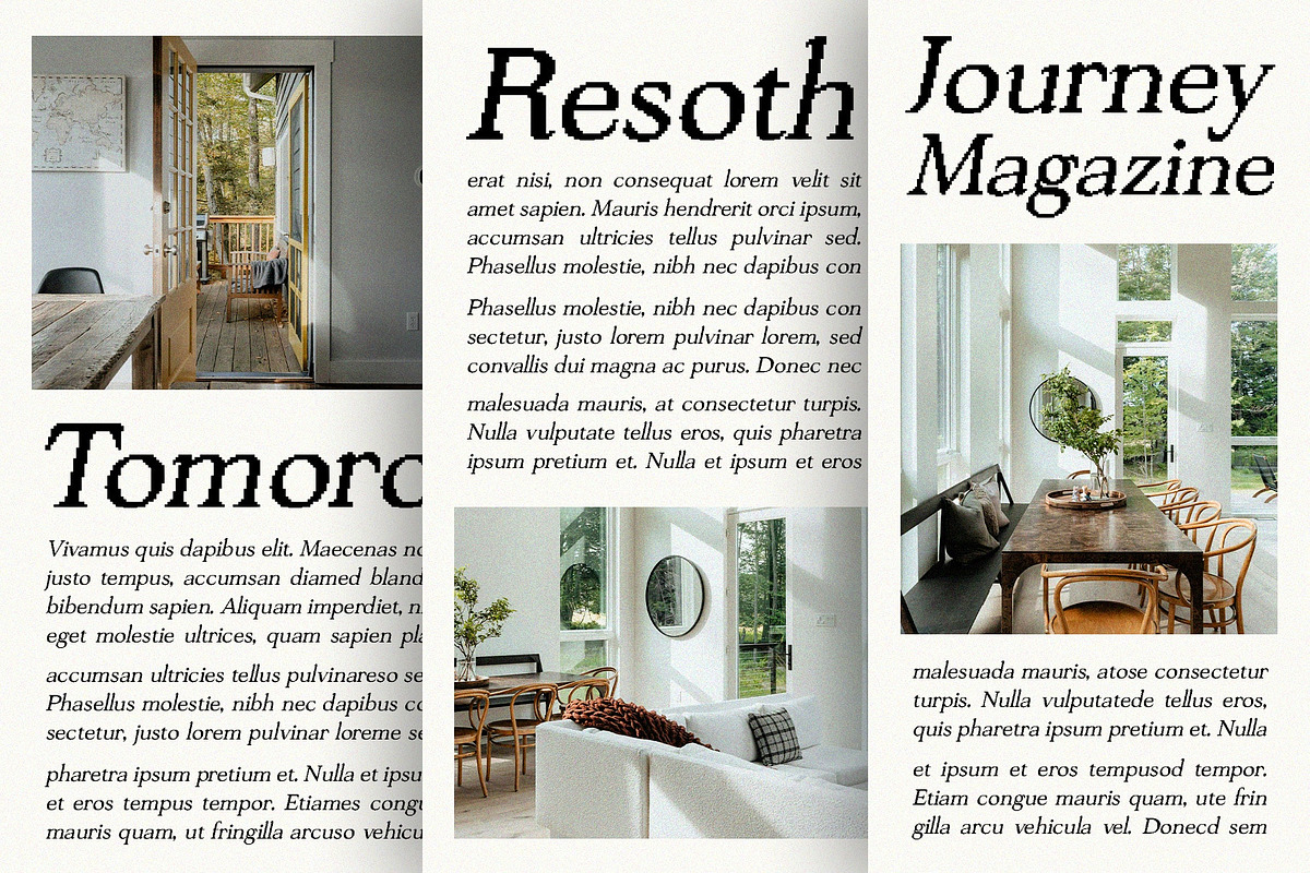 Ascella Pixel, a Serif Font by Craft Supply Co. (Photo 3 of 8)