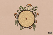 Heart Shaped Tree Rings With, an Object Graphic by SharpMarketplace (Thumbnail 1 of 5)