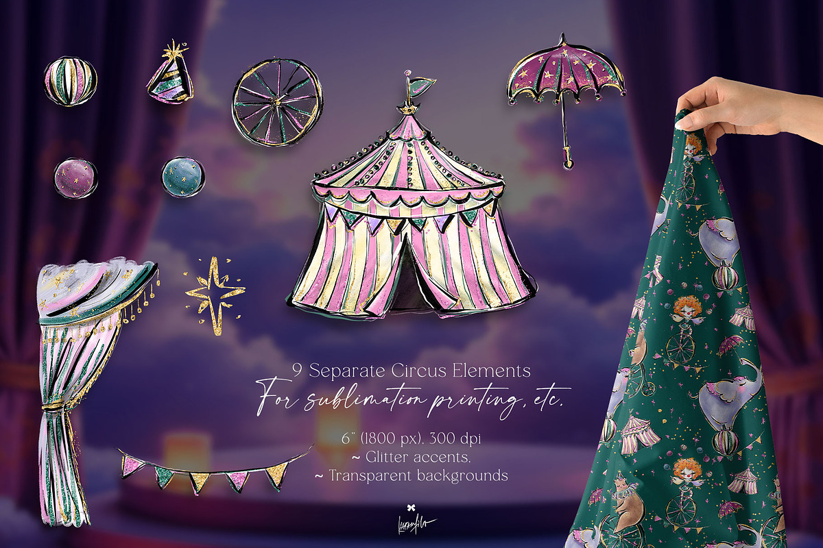 Circus Graphics Clipart PNG, a Sport Illustration by KaramfilaS (Photo 4 of 7)
