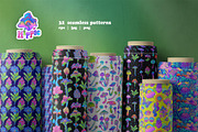HIPPIE Set of 150+ vectors, a Pattern Graphic by Varvara Gorbash (Thumbnail 4 of 9)