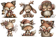 Whimsical Christmas Woodland Animal, an Illustration by Craft Nest (Thumbnail 9 of 9)