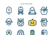Halloween Icon Set, an Icon by Mir store (Thumbnail 2 of 2)
