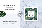 Botanical Social Media Pack, a Templates & Theme by RedRiver Studio (Thumbnail 4 of 12)