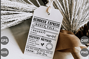 North pole delivery tag SVG Bundle,, an Object Graphic by Cut File (Thumbnail 3 of 5)