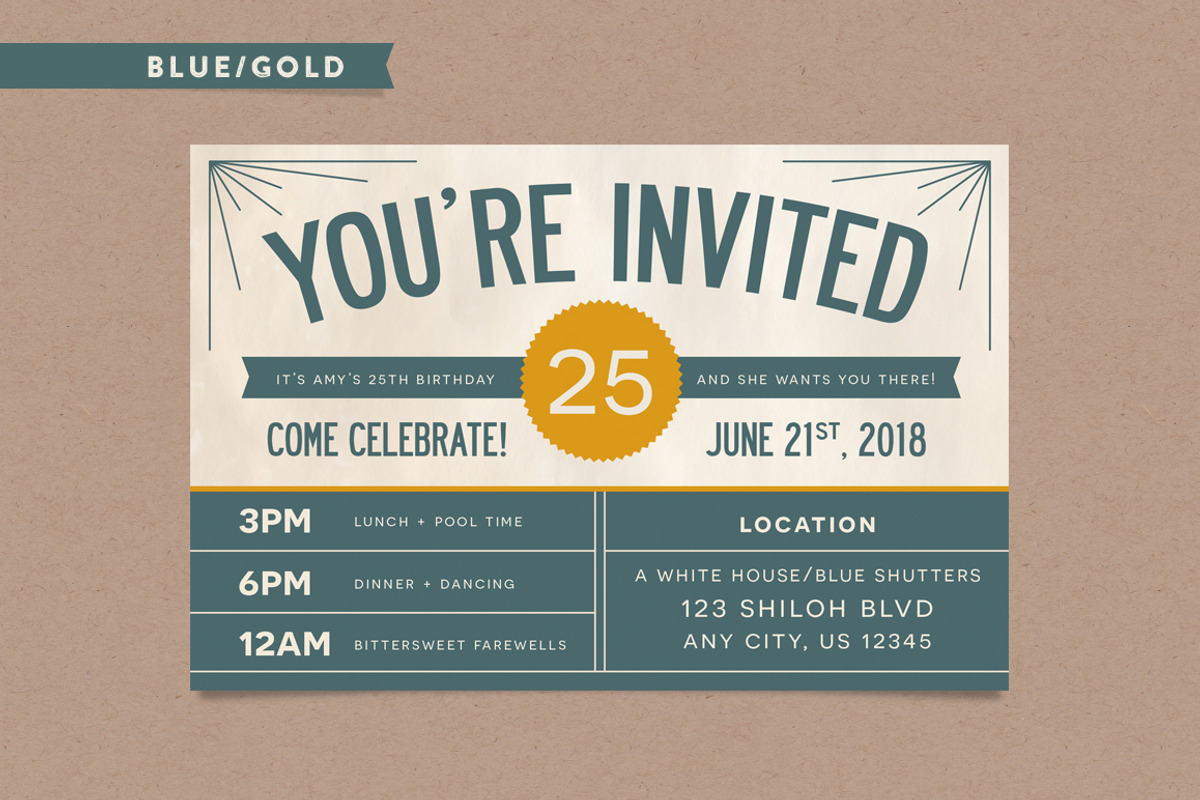 Invitation Postcard, a Card Template by Every Tuesday (Photo 4 of 4)