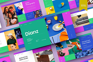Dianz - Business Google Slide, a Presentation Template by Dens Creative Studio