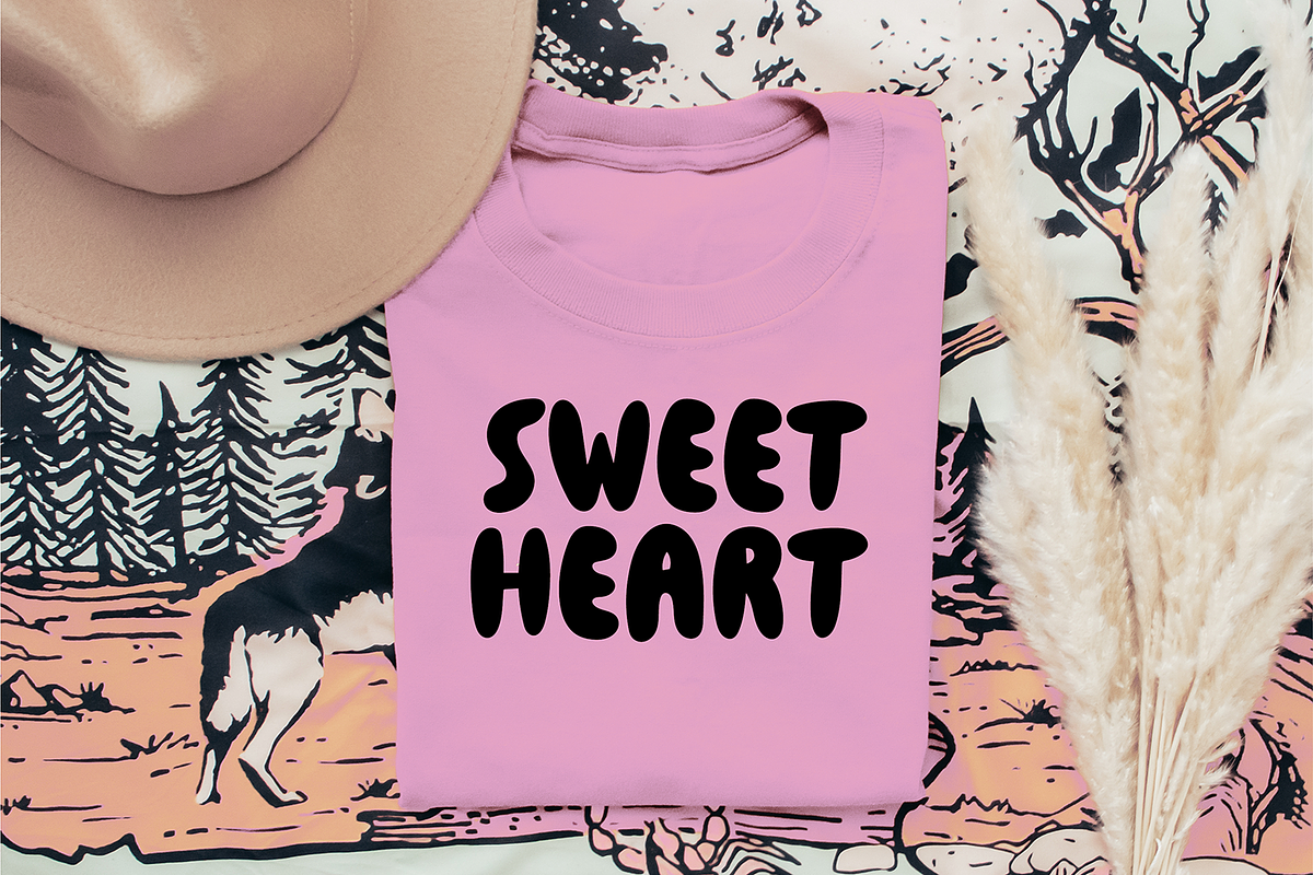 DAISY SOFT Retro Bubble Font, a Sans Serif Font by Blush Font Co. (Photo 2 of 6)