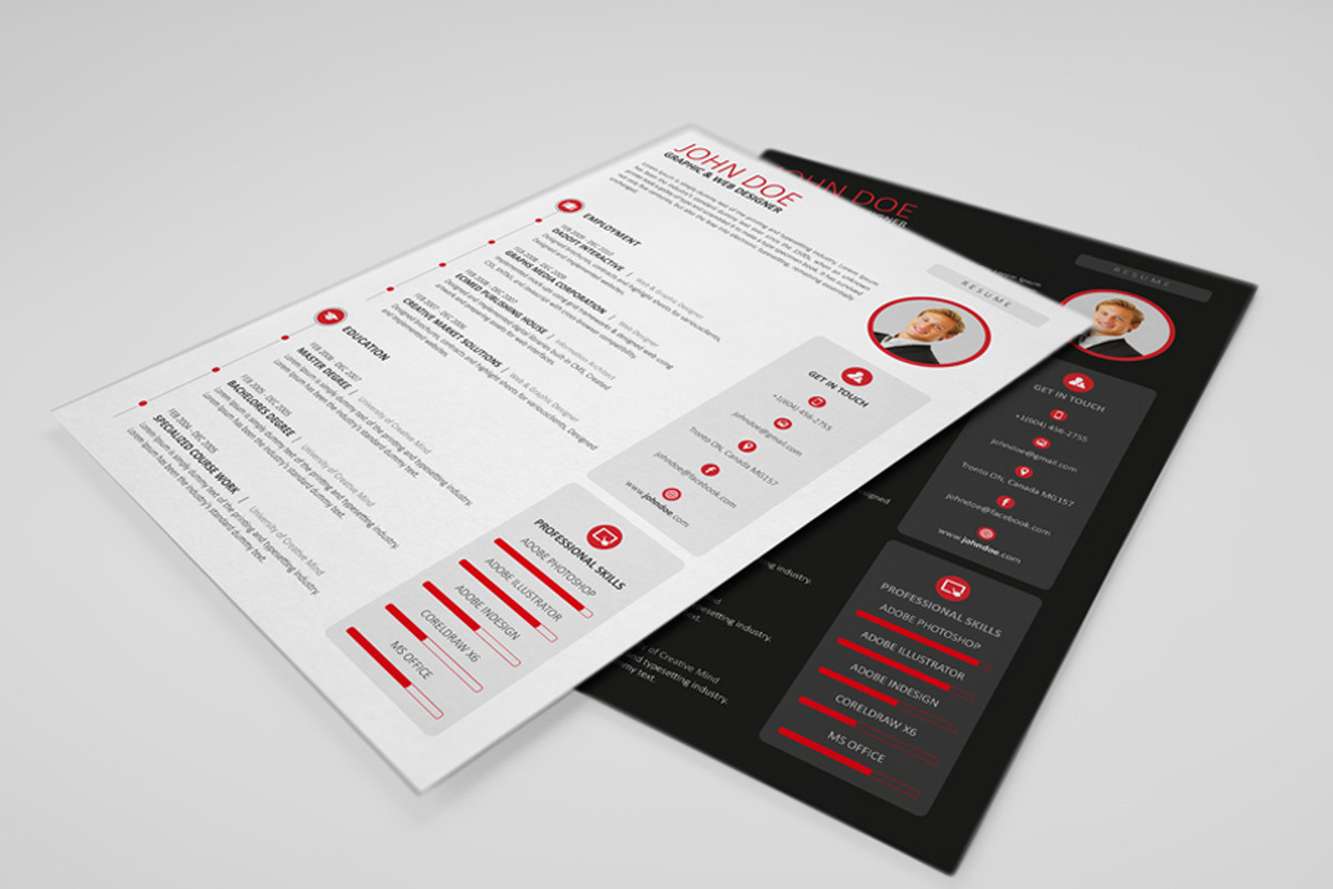Clean Resume / CV, a Resume Template by RQ Designs (Photo 2 of 13)