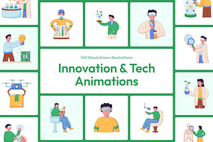 Animated Innovation and Tech, a Technology Illustration by Creative Stall