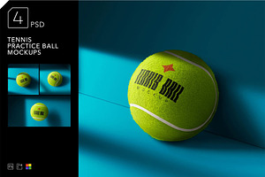 Tennis Ball Mockups, a Product Mockup by megostudi0