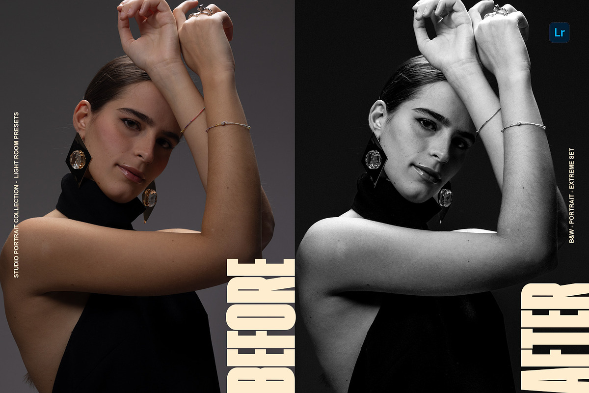B&W Classic Portrait LR Presets, a Preset Add-On by Lumière Noire Studio (Photo 7 of 8)