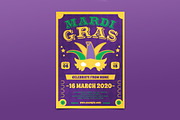 Modern Mardigras Event Flyer, a Flyer Template by Tokosatsu (Thumbnail 3 of 3)