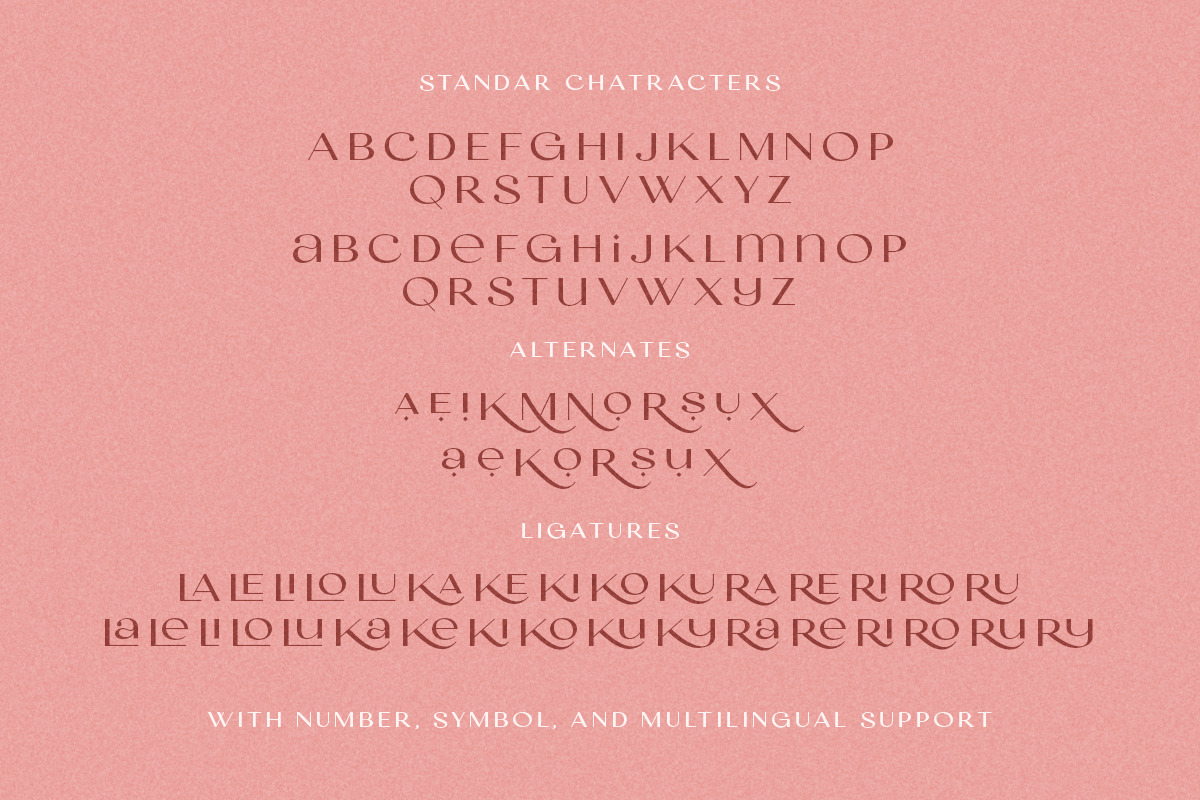 Madre Rose - Stylish Sans, a Sans Serif Font by Letterhend Studio (Photo 9 of 9)