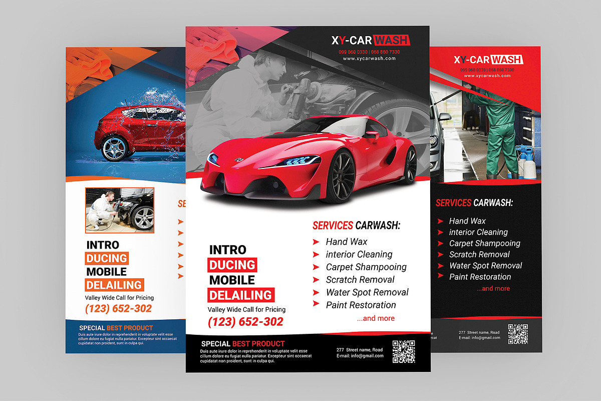 Car Wash Flyer Templates, a Flyer Template by ideaz_sabbir (Photo 1 of 7)
