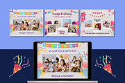 Birthday Photo Collage Templates, a Templates & Theme by TemplateCastleStore (Thumbnail 3 of 9)
