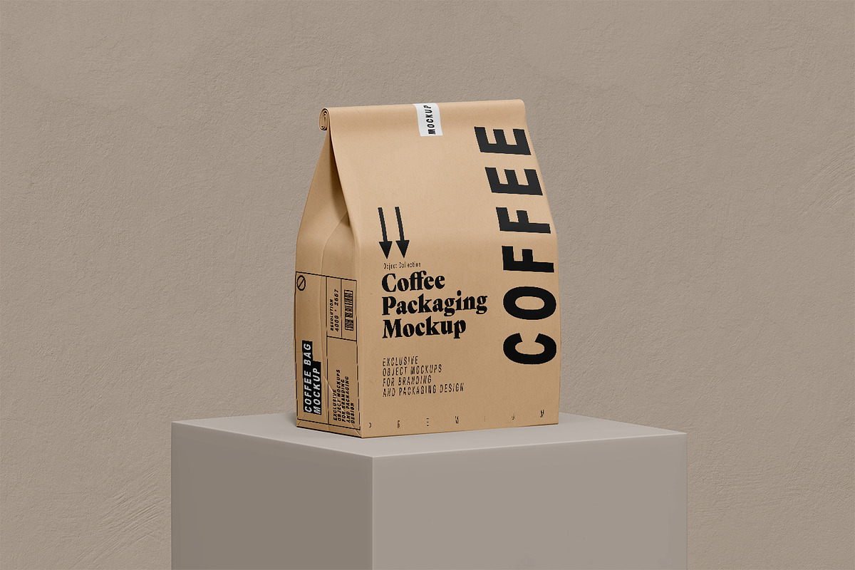 Coffee Bag Packaging Mockup PSD, a Packaging Mockup by pixelmock (Photo 18 of 19)