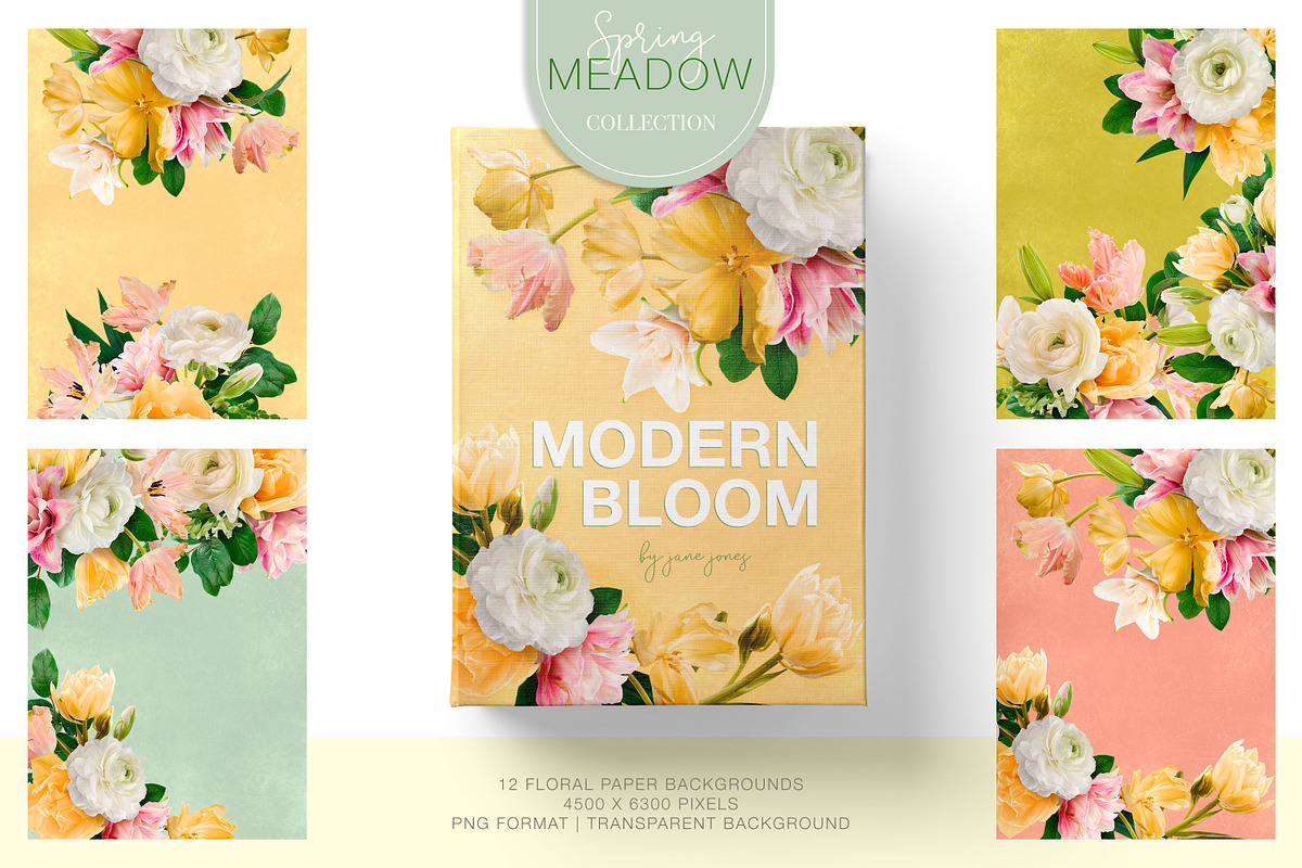Meadow Floral Clipart Collection, an Object Graphic by Eclectic Anthology (Photo 3 of 12)