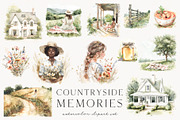 Countryside Memories, a Decorative Illustration by PeDe Designs (Thumbnail 3 of 15)