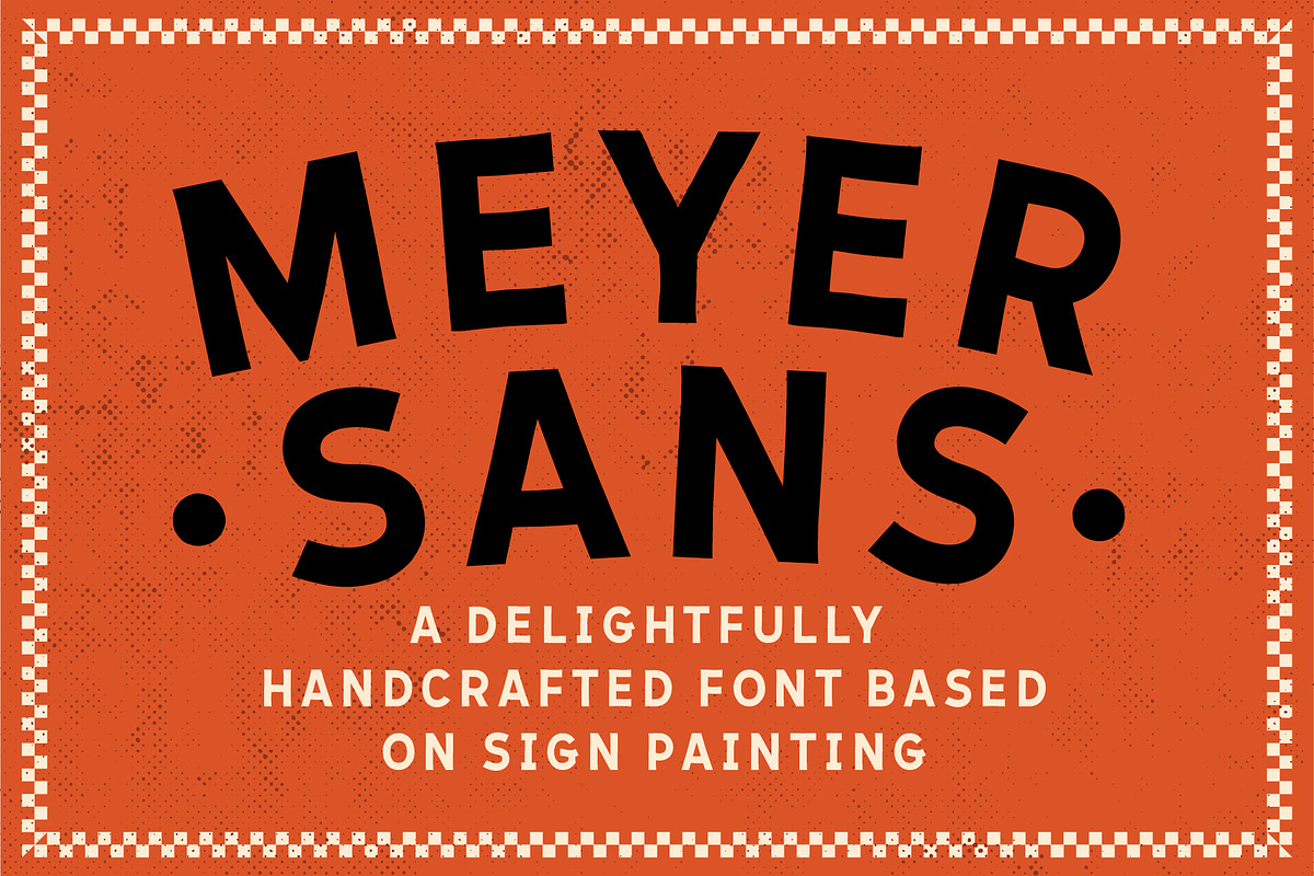 Meyer Sans, a Sans Serif Font by Quentin Bangston (Photo 1 of 5)