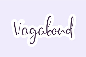 Vagabond- Handwritten Font