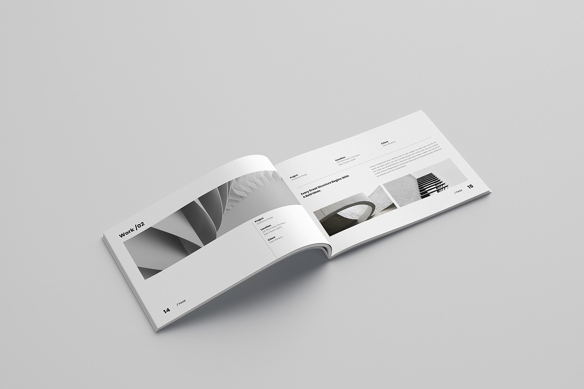 Architecture Portfolio Template, a Brochure Template by Spark_Creative (Photo 8 of 12)