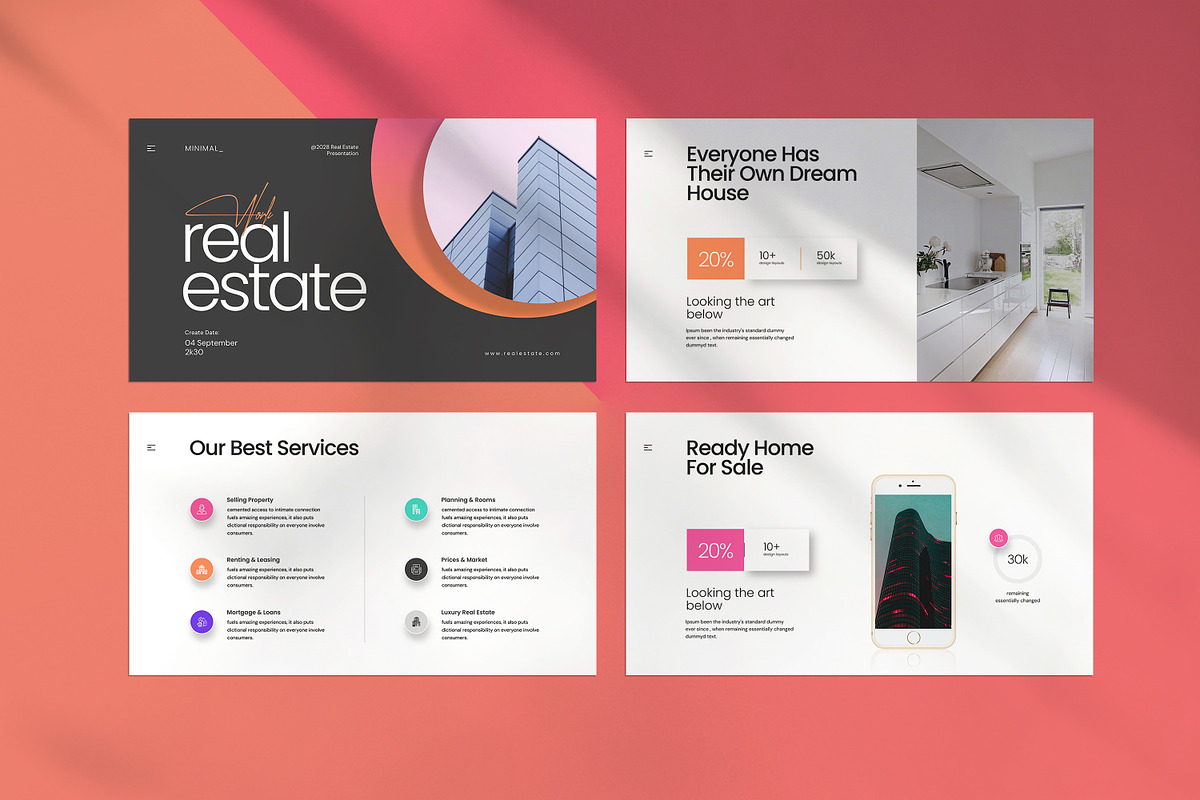 Real Estate Presentation Template, a Presentation Template by creathrivestudio (Photo 3 of 8)