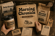 Vintage Gazette - Modern Vintage, a Handwritten Font by overlaytemplates (Thumbnail 3 of 5)