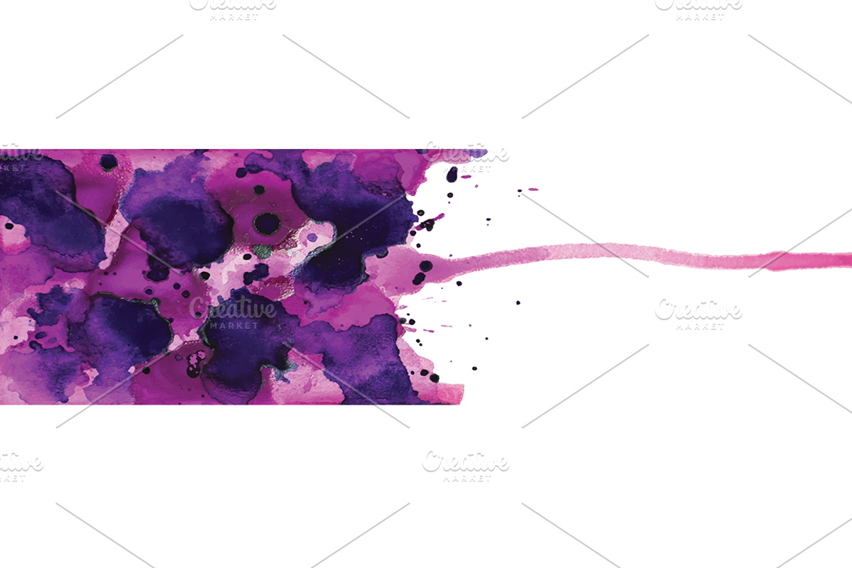 Watercolour background in vector, an Invitation Template by RichmanStudio (Photo 2 of 5)
