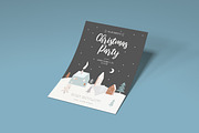 Merry Christmas Party Flyer, a Flyer Template by Pixel_Vision_Store (Thumbnail 3 of 4)