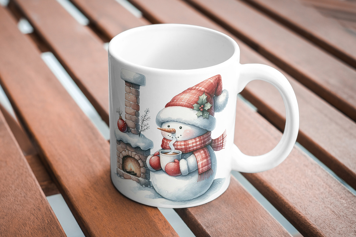 37 Adorable watercolor snowmen, a Seasonal Illustration by Cute Little Workshop (Photo 6 of 8)