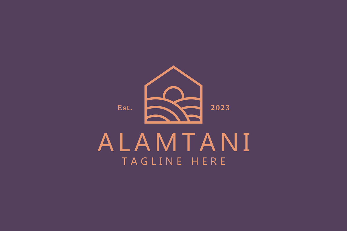 Village Home Farm Field Scene Logo, a Branding & Logo Template by Signatoro (Photo 2 of 2)