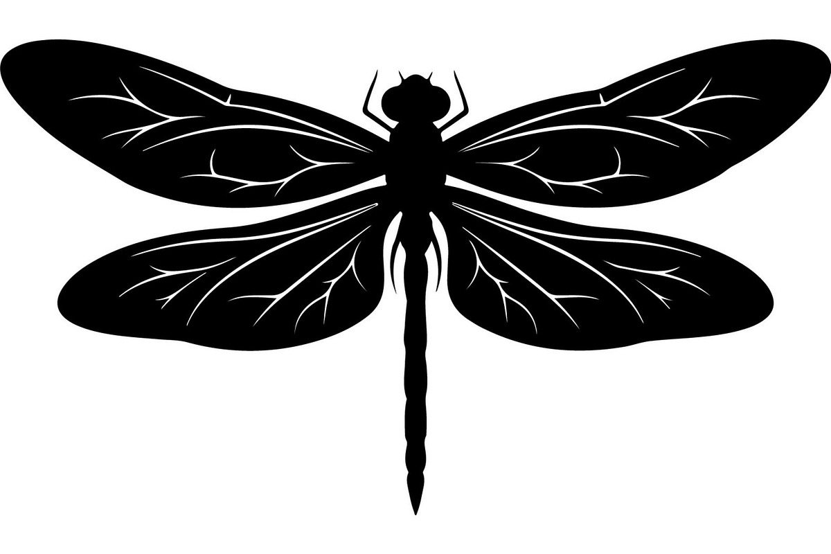 Dragonfly Silhouette, an Object Graphic by Designer_Momina (Photo 18 of 20)