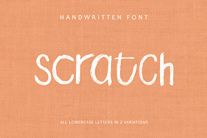 Scratch Handwritten Font, a Script Font by SiDesign
