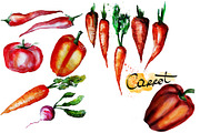 vegetarian set, a Food Illustration by art_mouse (Thumbnail 6 of 10)