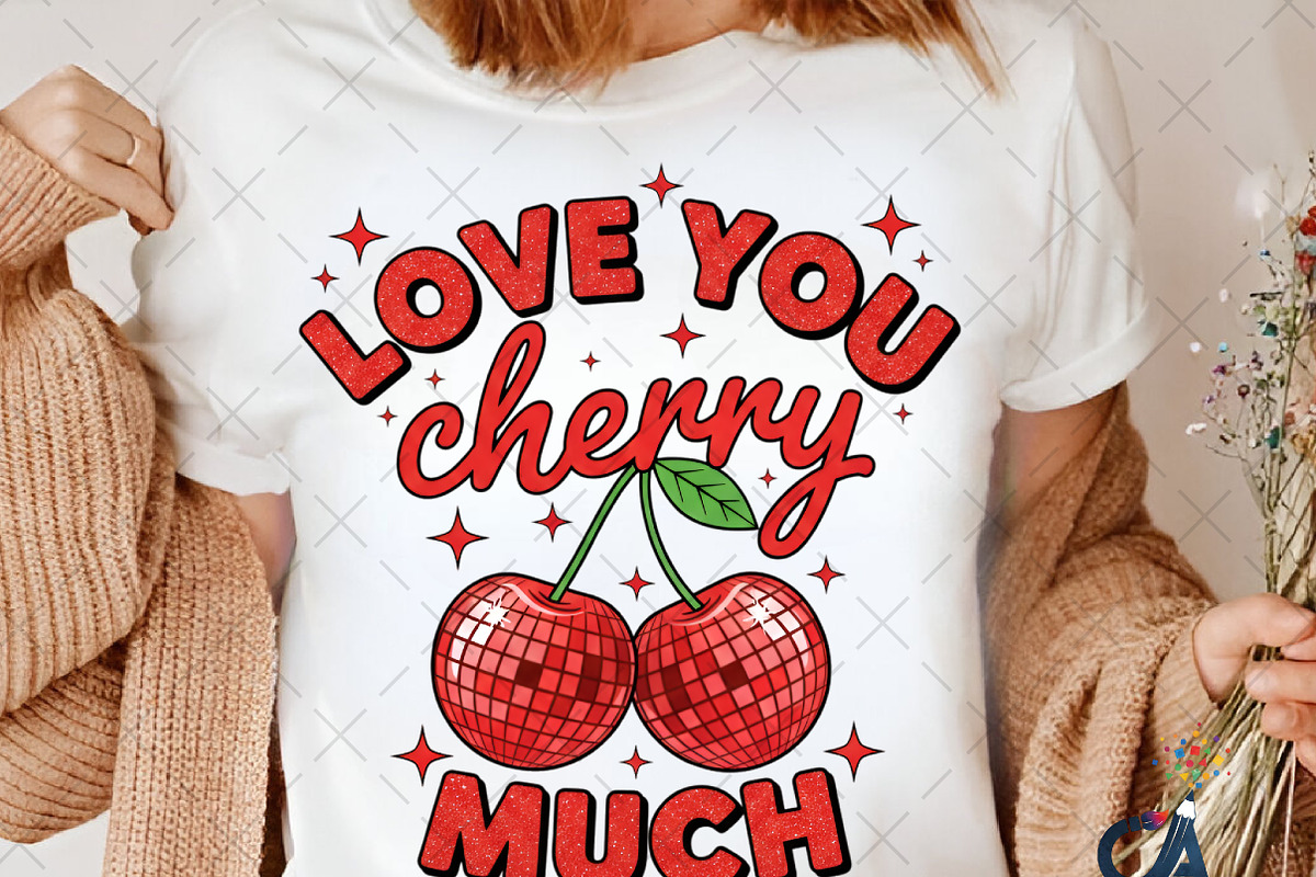 Love You Cherry Much PNG, an Illustration by Creative Art (Photo 2 of 6)