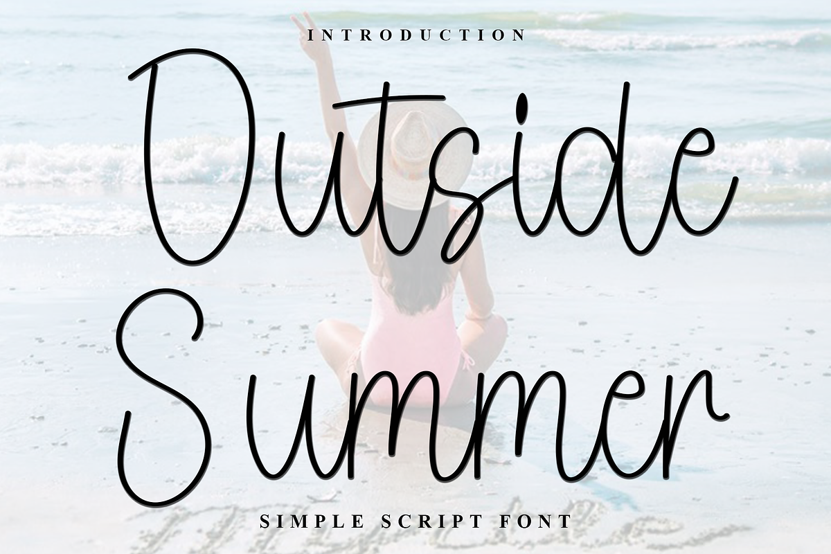 Outside Summer, a Handwritten Font by InermediaSTUDIO (Photo 1 of 7)