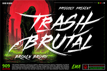 Trash Brutal Typeface