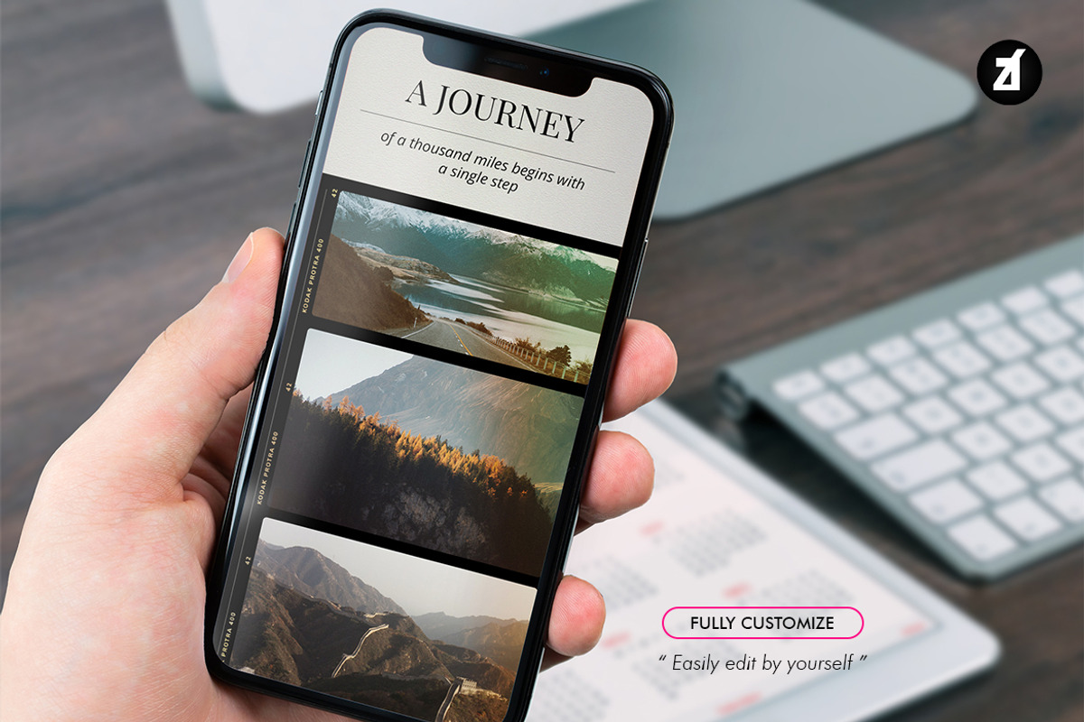 Journal social media templates, a Social Media Template by Chanut is industries (Photo 8 of 8)