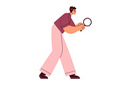 People search with magnifying glass, a Person Illustration by Good Studio (Thumbnail 5 of 6)