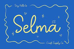 CS Selma – Elegant Script Font, a Script Font by Craft Supply Co.