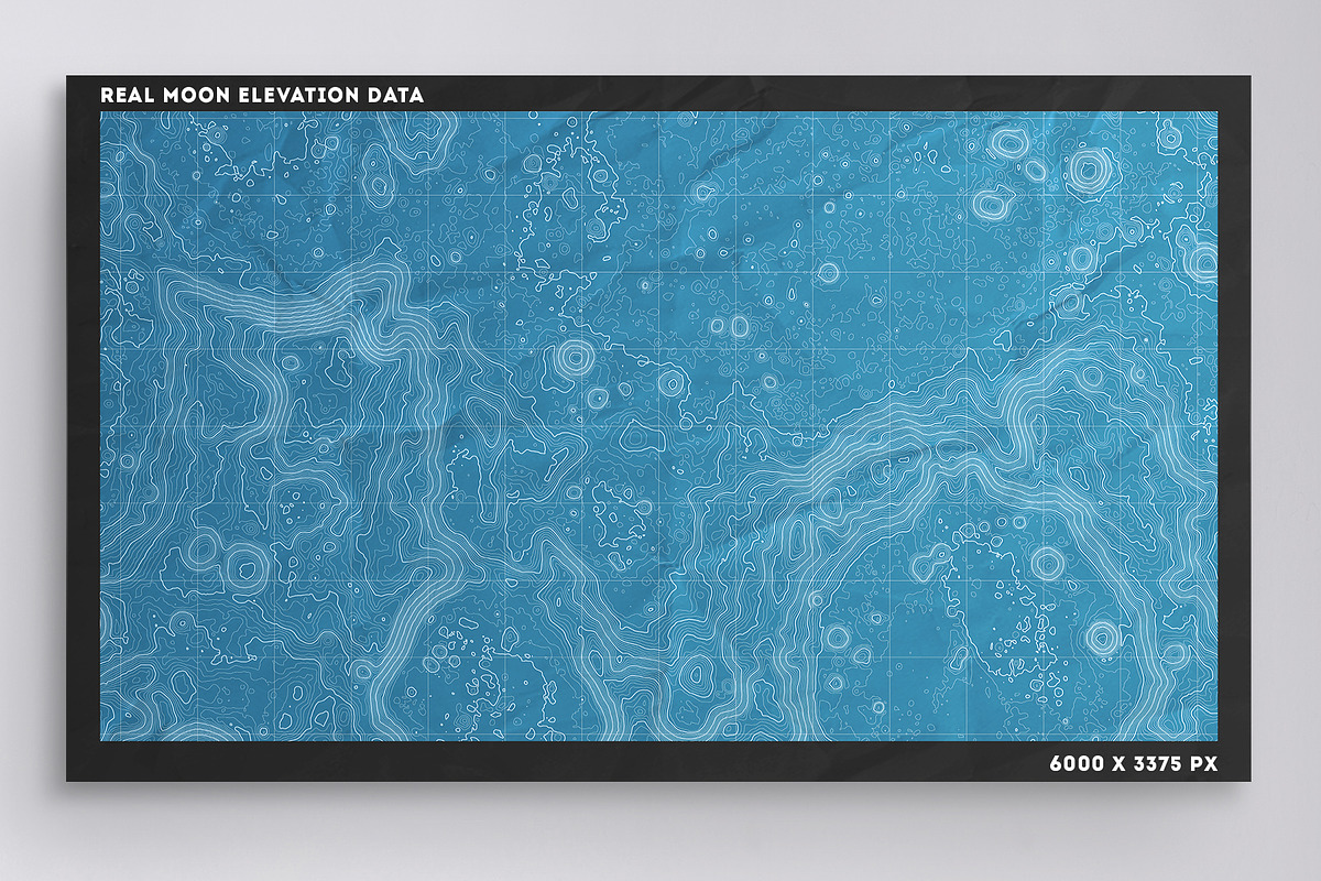 10 Moon Elevation Maps, a Texture Graphic by GarryKillian (Photo 3 of 11)