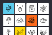 Cute Thanksgiving Doodles Set, an Outline Icon by Brickclay (Thumbnail 7 of 9)