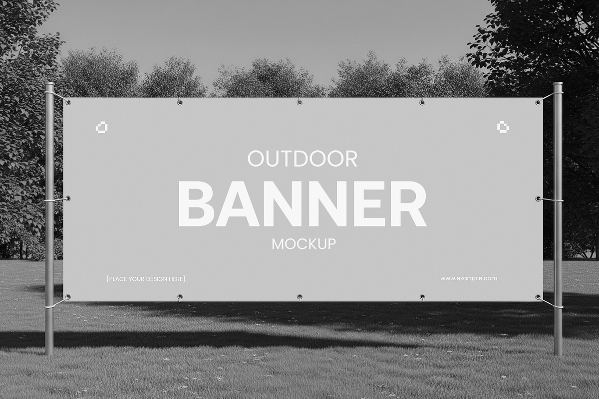 Outdoor Banner Mockup Template