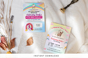 Rainbow Girl’s Birthday Invitation, an Invitation Template by Snapybiz (Thumbnail 1 of 10)
