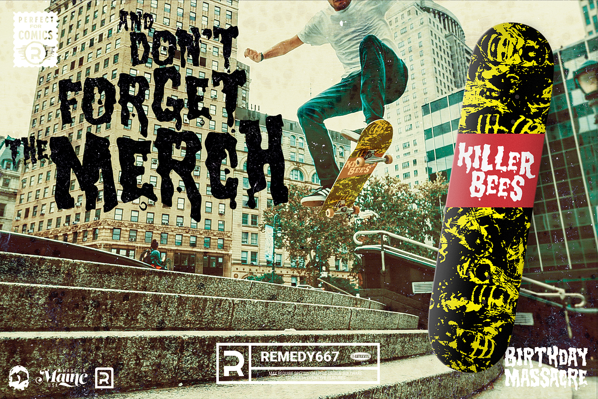 Birthday Massacre, a Font by Remedy667 (Photo 4 of 7)